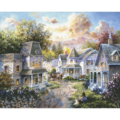 (image for) Main Street Along A Country Village